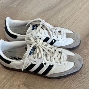 Adidas Samba White Black Gray Sneakers